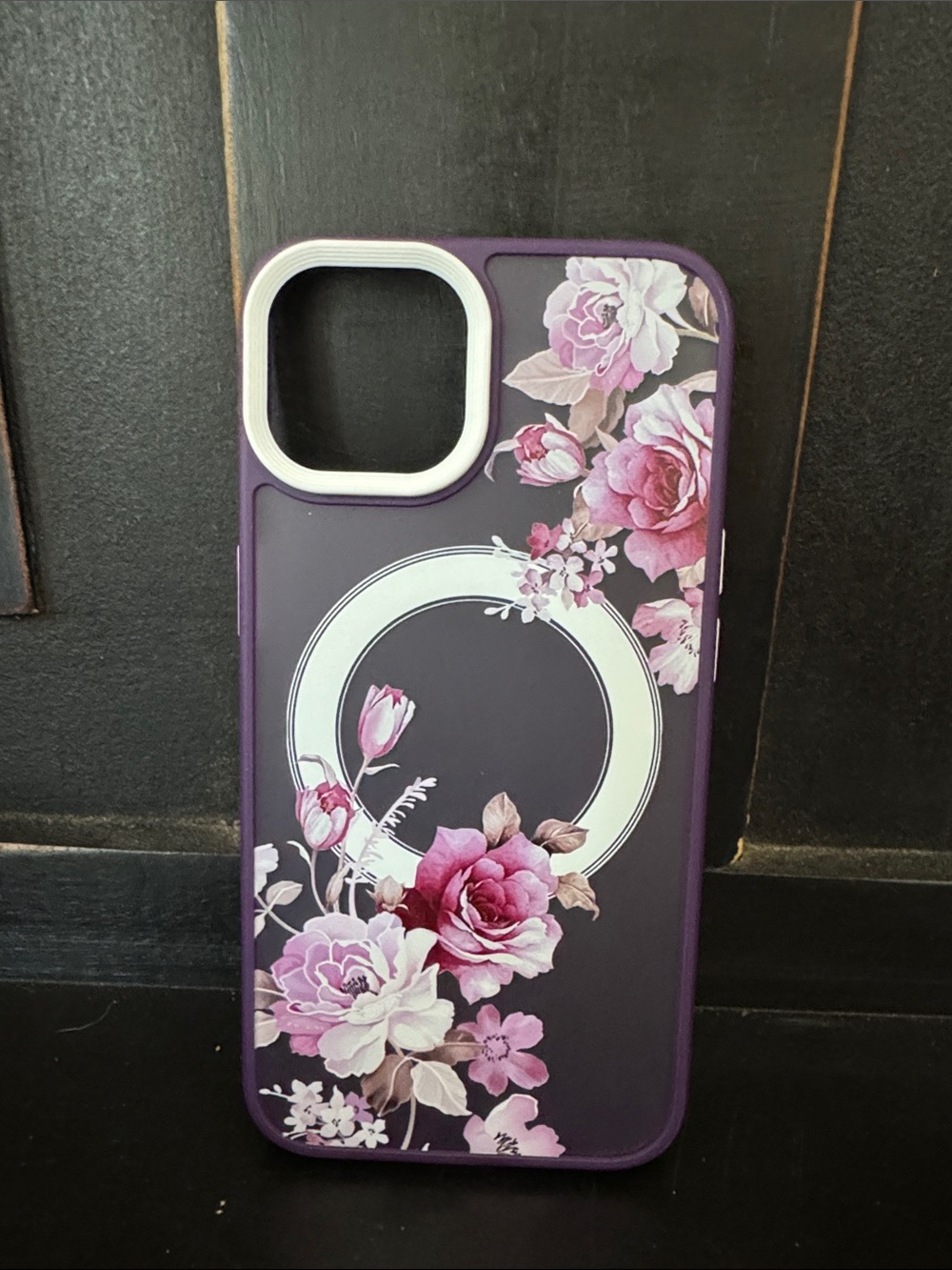 Purple Floral iPhone 14 Case